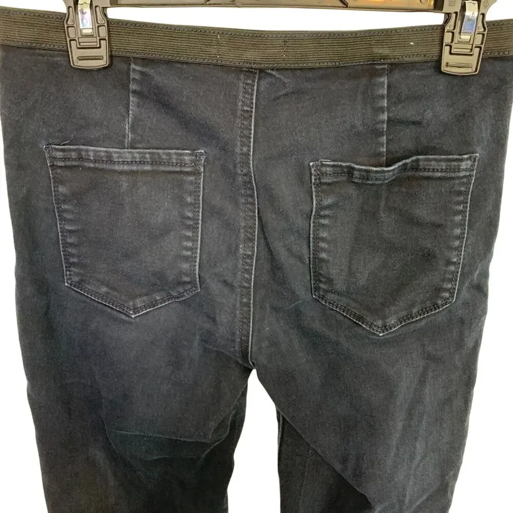 Altar'd State Womens Stretch Pull On Dark Wash Skinny Jeans Jeggings sz Small
